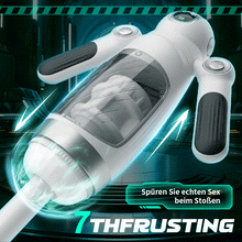 Laden Sie das Bild in den Galerie-Viewer, Doppelter Handgriff 13 Frequenz Vibration 7 Frequenz Einziehbare Masturbation Cups