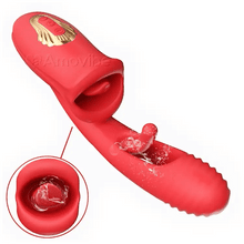Laden Sie das Bild in den Galerie-Viewer, G-Punkt Flapping Vibrator mit Kussfunktion &amp; vibrierender Zunge