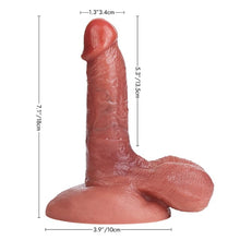 Laden Sie das Bild in den Galerie-Viewer, Realistisch – einführbare Länge: 13,5 cm, starker Saugnapf, Venenstruktur, Silikondildo, Oralsex-Training