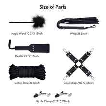 Laden Sie das Bild in den Galerie-Viewer, BDSM 11PCS - 11-teiliges Leder-Fesselset