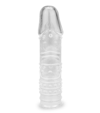 Laden Sie das Bild in den Galerie-Viewer, 16 cm langes Penissleeve mit Massageeffekt in L-Größe