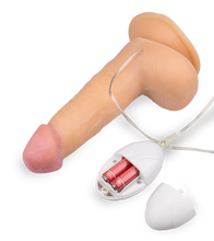 Laden Sie das Bild in den Galerie-Viewer, 18 cm langer Umschnalldildo mit 10 Modi