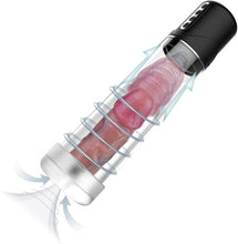 Laden Sie das Bild in den Galerie-Viewer, 2 IN 1 Elektrische Penispumpen-Masturbationsgerät Stroker mit 7 Saugmodi