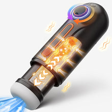 Laden Sie das Bild in den Galerie-Viewer, 5 IN 1 Cup Masturbator 【10 Frequenz Stoßen + Vibration】【4 Frequenz Saugen】【42° Heizung】