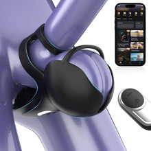 Laden Sie das Bild in den Galerie-Viewer, 360° Hoden Vollabdeckungsstimulator Penistrainer Cock Ring mit 9 Vibrations &amp; Heizmodi