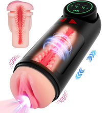 Laden Sie das Bild in den Galerie-Viewer, 3 IN 1 Automatischen Masturbator Stroker Blowjob mit 4 Saug und Vibrations und Stoßmodi