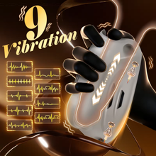 Laden Sie das Bild in den Galerie-Viewer, Tragbarer Peniskäfig Keuschheitsgürtel BDSM-Schutz Hodentrainer mit 9 Vibrationsmodi