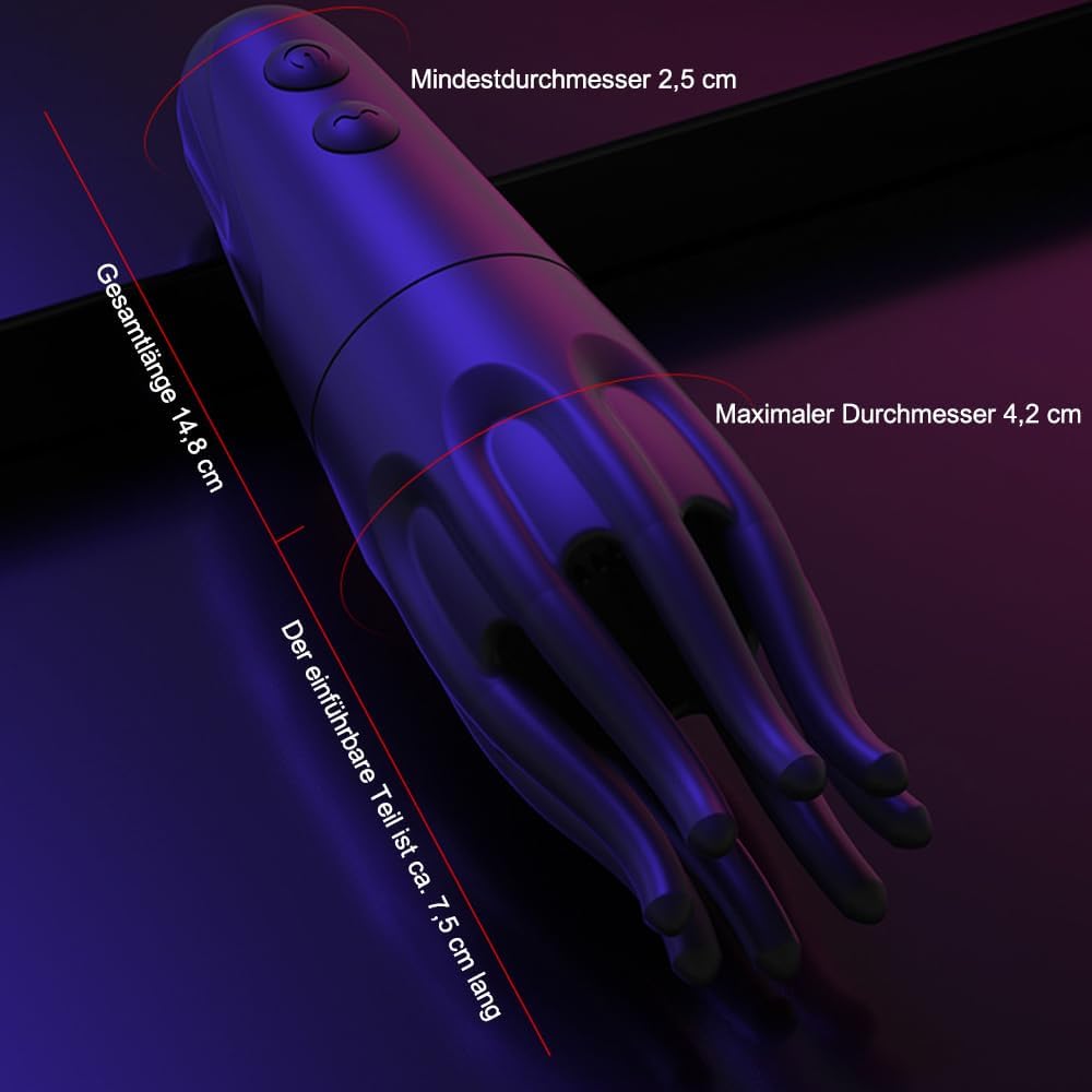 Elektro Schock Penis Trainer Vibrator mit 10 Vibrationsmodi & 6 Elektrostimulation