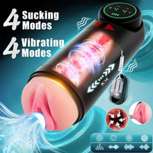 Laden Sie das Bild in den Galerie-Viewer, 3 IN 1 Automatischen Masturbator Stroker Blowjob mit 4 Saug und Vibrations und Stoßmodi