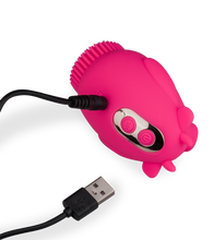 Laden Sie das Bild in den Galerie-Viewer, 2-in-1-Stimulator mit Druckwellen und Vibration Crazy Cow
