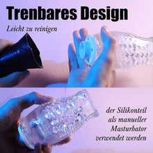 Laden Sie das Bild in den Galerie-Viewer, ORKAN 2 in 1 transparente Version des Automatischer 7 Rotation 7 Vibration Cup Masturbator