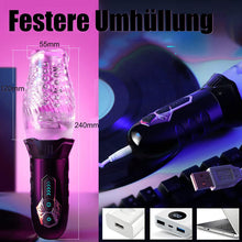 Laden Sie das Bild in den Galerie-Viewer, ORKAN 2 in 1 transparente Version des Automatischer 7 Rotation 7 Vibration Cup Masturbator