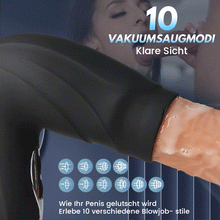 Laden Sie das Bild in den Galerie-Viewer, Blowjob Training Eichel Vakuumsaugen 10 Vibrationsfunktionen männliches Penistraining Masturbation