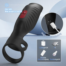 Laden Sie das Bild in den Galerie-Viewer, 【Heiße neue Produkte】ocheffizienter Penisring durch Vibration mit 9 Frequenzen