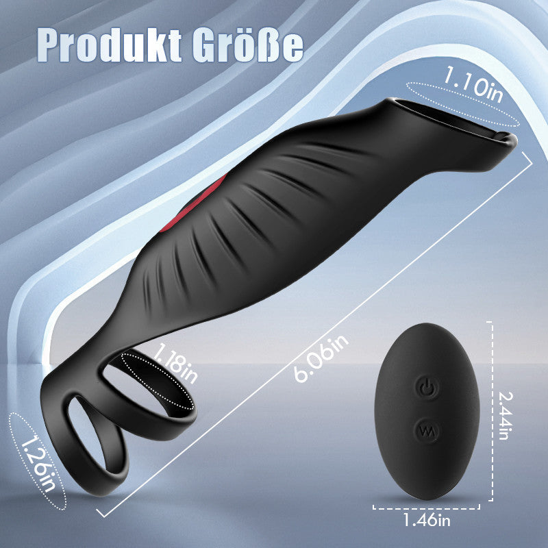 【Heiße neue Produkte】ocheffizienter Penisring durch Vibration mit 9 Frequenzen