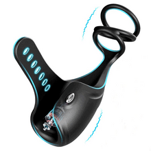 Laden Sie das Bild in den Galerie-Viewer, 3-in-1 Glans Trainer Masturbation Cup mit Penisring