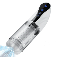 Laden Sie das Bild in den Galerie-Viewer, 9 Saugen&amp;Rotation&amp;Teleskopische LCD-Masturbator Cup mit Sprachfunktion