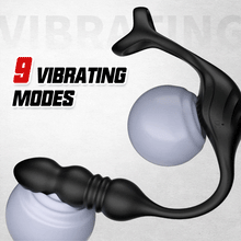 Laden Sie das Bild in den Galerie-Viewer, Mike 9 Thrusting&amp;Vibrating Wearable Prostate Prostate with Cock ring