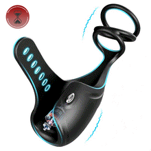 Laden Sie das Bild in den Galerie-Viewer, 3-in-1 Glans Trainer Masturbation Cup mit Penisring