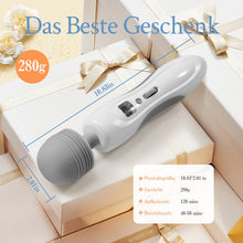 Laden Sie das Bild in den Galerie-Viewer, Tragbarer Zauberstab Leichtgewicht mit 8 Vibrationen 9 Geschwindigkeiten Biegsames Massagegerät