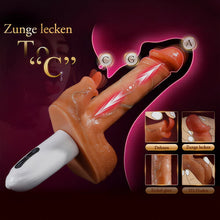 Laden Sie das Bild in den Galerie-Viewer, Sexmaschine, 90°, automatisch verstellbarer Vibrator mit 8 stoßenden, vibrierenden und leckenden Dildos