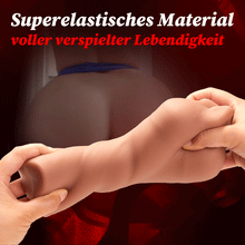 Laden Sie das Bild in den Galerie-Viewer, BRAUNE SCHÖNHEIT Tragbarer Masturbator Blowjob Taschenmuschi Masturbator