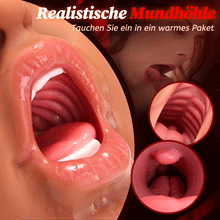 Laden Sie das Bild in den Galerie-Viewer, BRAUNE SCHÖNHEIT Tragbarer Masturbator Blowjob Taschenmuschi Masturbator