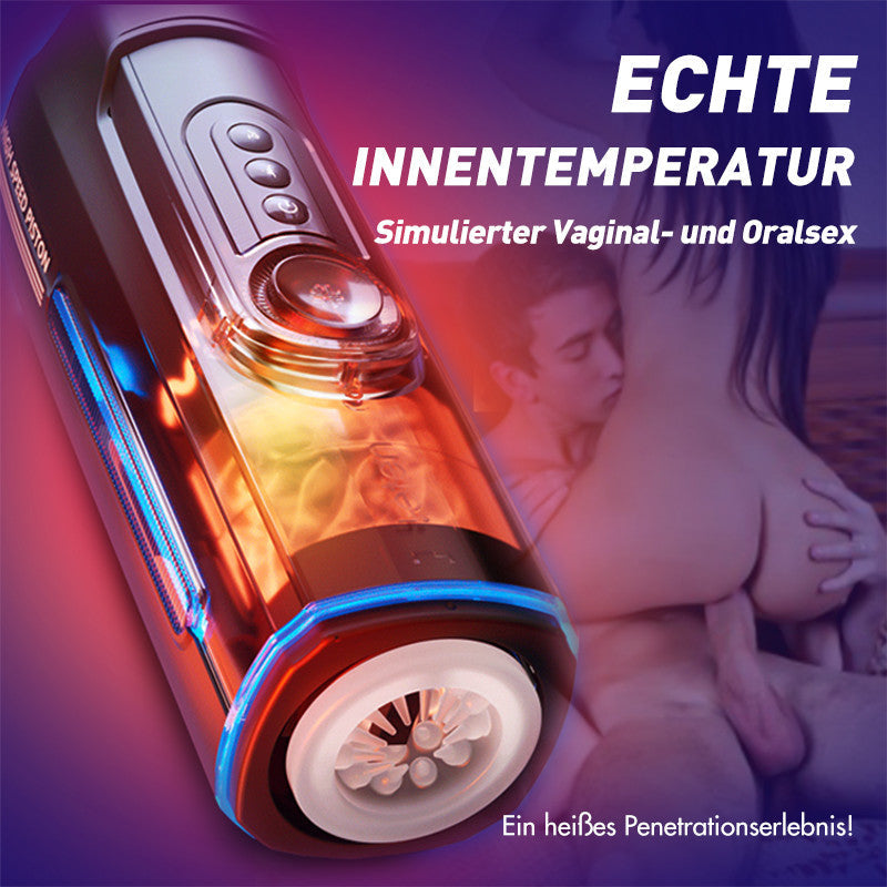Leten-X9 IV Upgraded Retractable & Beheizte & Akustische Kombination Männlicher Masturbator