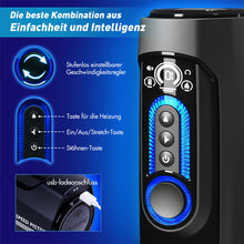 Laden Sie das Bild in den Galerie-Viewer, Leten-X9 IV Upgraded Retractable &amp; Beheizte &amp; Akustische Kombination Männlicher Masturbator