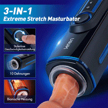 Laden Sie das Bild in den Galerie-Viewer, Leten-X9 IV Upgraded Retractable &amp; Beheizte &amp; Akustische Kombination Männlicher Masturbator