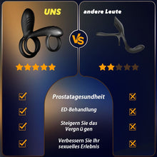 Laden Sie das Bild in den Galerie-Viewer, Warren - Premium-Penisring mit 10 Rotationen + 10 Vibrationen