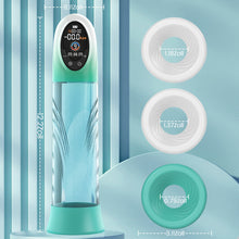 Laden Sie das Bild in den Galerie-Viewer, Green Pioneer – 4 Druckstufen und 9 Saugmodi – Wasser-Penispumpe mit LCD-Display