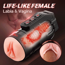 Laden Sie das Bild in den Galerie-Viewer, 【Stärker und schneller zum Orgasmus】 Leten 10 Vibrationsmasturbator und Pussy Pockets 2-in-1 mit App-Steuerung