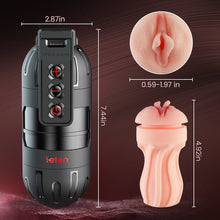 Laden Sie das Bild in den Galerie-Viewer, 【Stärker und schneller zum Orgasmus】 Leten 10 Vibrationsmasturbator und Pussy Pockets 2-in-1 mit App-Steuerung