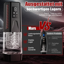 Laden Sie das Bild in den Galerie-Viewer, Mars - Oral Dominator 7 vibrierend 7 dehnend 7 rotierend Doppelmotor 4-in-1 Masturbator