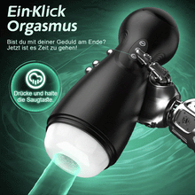 Laden Sie das Bild in den Galerie-Viewer, Evolution-8 Sucking 10 Vibrating One Touch Orgasm Digital Vacuum Masturbator