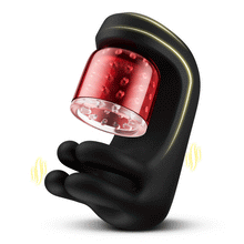 Laden Sie das Bild in den Galerie-Viewer, Finger 2.0-9 Vibrationen 9 Spannen 9 Rotieren Verbesserter Glans Training Masturbator