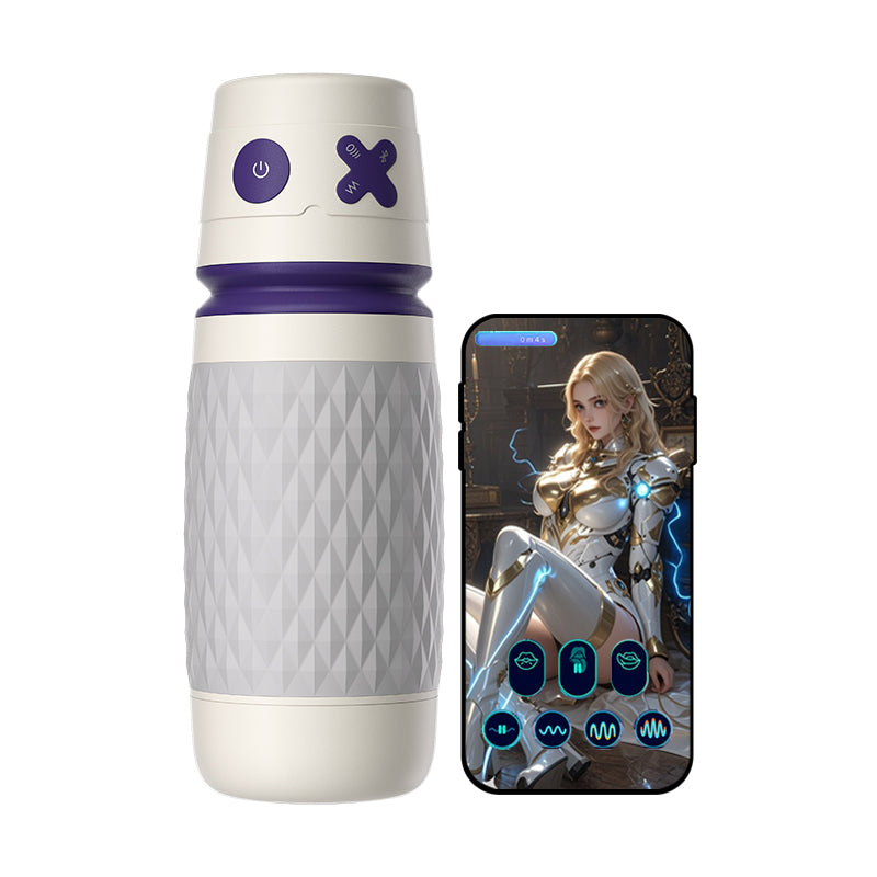 NOVA-Mechanischer Mate 3 Saugen 4 Vibrieren APP-gesteuert Männlicher Masturbator