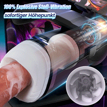 Laden Sie das Bild in den Galerie-Viewer, Turbo - Seekheart 10-Modus Explosiver Stoß-Stroker – Immersives Gamepad-Design mit Handyhalter