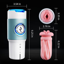 Laden Sie das Bild in den Galerie-Viewer, Leten ThundercoreX 6 Stoßbewegungen Infrarot Beheizter Realistischer Vaginal