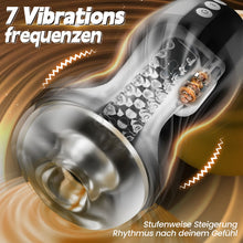 Laden Sie das Bild in den Galerie-Viewer, Gasvortex – 7-stufige Saug- und Vibrationsmodi, dreh- und verdrehbares Gehäuse, männlicher Masturbator