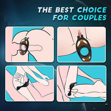 Laden Sie das Bild in den Galerie-Viewer, Bunny Hopper——Vibrating Cock Ring with Rabbit Design, Rechargeable Penis Ring Vibrator with 9 Vibration Modes