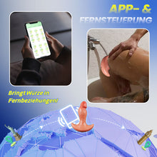 Laden Sie das Bild in den Galerie-Viewer, Levi – APP- &amp; Fernbedienungs-gesteuerter 360° rotierender, vibrierender Analplug / Anal-Dildo für Männer &amp; Frauen