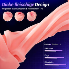 Laden Sie das Bild in den Galerie-Viewer, Daphne - 3 Hüllen Taschenmuschi Penis-Pumpe mit 9 Saug- &amp; 9 Vibrationsmodi für männliche Mast