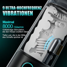 Laden Sie das Bild in den Galerie-Viewer, Bliss - 9 Saugmodi &amp; Kraftvolle Vibration 2,8x Breite Hülle Elektrischer Masturbator für Männer