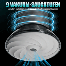 Laden Sie das Bild in den Galerie-Viewer, Bliss - 9 Saugmodi &amp; Kraftvolle Vibration 2,8x Breite Hülle Elektrischer Masturbator für Männer