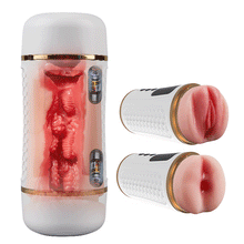 Laden Sie das Bild in den Galerie-Viewer, Throb - Dual-End Vibrator Ausdauer-Trainer Edging-Verzögerung &amp; Endurance-Builder Masturbator für