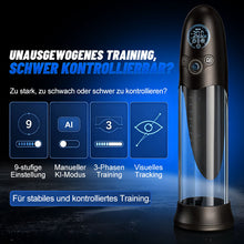 Laden Sie das Bild in den Galerie-Viewer, BathFun Pro - KI-druckgesteuerte 9-stufige Vakuum-Trainingspumpe mit LCD-Echtzeit-Druckanzeige, 58 dB Pumpe