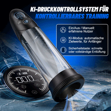 Laden Sie das Bild in den Galerie-Viewer, BathFun Pro - KI-druckgesteuerte 9-stufige Vakuum-Trainingspumpe mit LCD-Echtzeit-Druckanzeige, 58 dB Pumpe