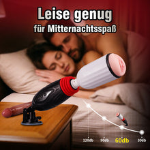Laden Sie das Bild in den Galerie-Viewer, Stella - 2-in-1 stoßende beheizte Paar-Sexmaschine mit Fernbedienung